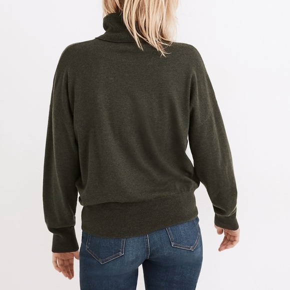 Madewell Brookhaven Turtleneck Sweater | XS | Hthr Grey - Picture 6 of 9